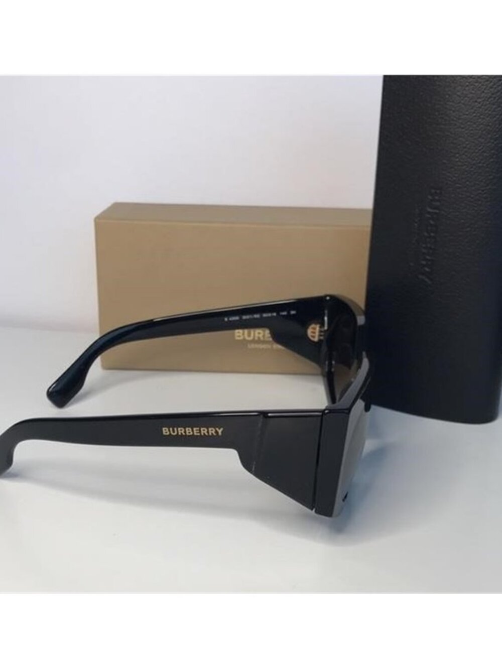 Burberry Women's BE4306 BE/4306 3001/8G Black Fashion Oval Sunglasses 60mm - Picture 3 of 12
